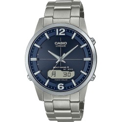 Men's Watch Casio LINEAGE Multi Band 6 Tough Solar Silver (Ø 40 mm)