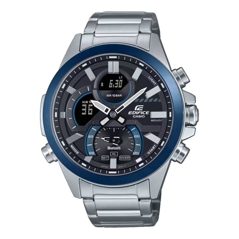 Montre Homme Casio EDIFICE SPORT Bluetooth® Noir Argenté (Ø 49 mm)