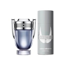 Set mit Herrenparfüm Paco Rabanne EDT Invictus 2 Stücke