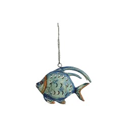 Figurine Décorative Home ESPRIT Poisson méditerranéen 19 x 4 x 13 cm