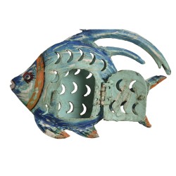 Deko-Figur Home ESPRIT Fisch Mediterraner 19 x 4 x 13 cm