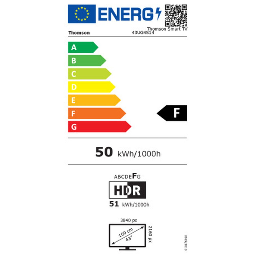 Smart TV Thomson 43UG4S14 UHD 4K 43" LED HDR D-LED HDR10