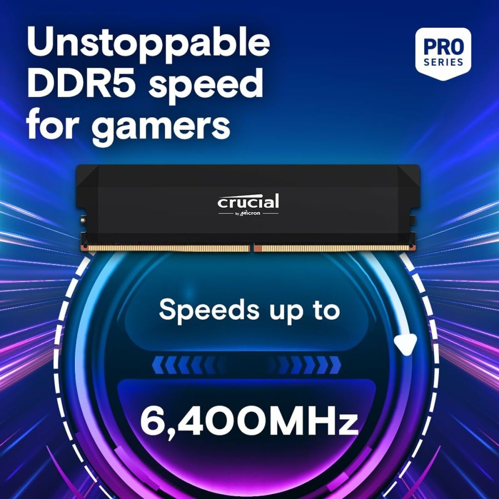 Mémoire RAM Crucial 32 GB DDR5 6400 MHz
