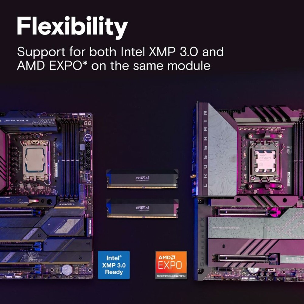 RAM Memory Crucial 32 GB DDR5 6400 MHz