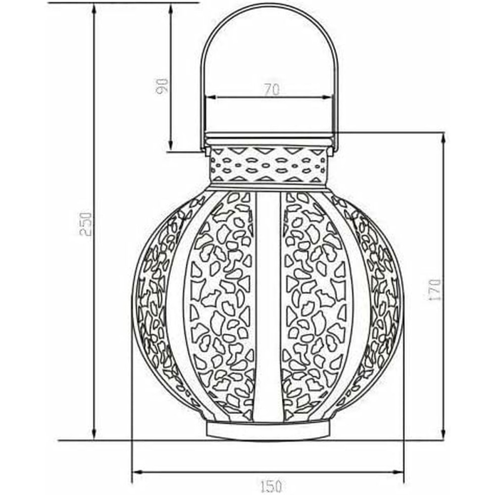 Solar lamp Galix Beige