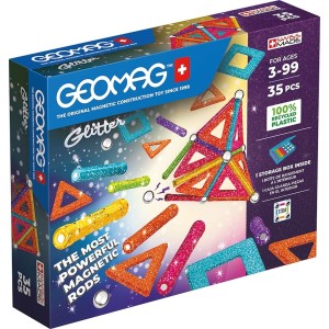 Playset Geomag Glitter (35 Stücke)
