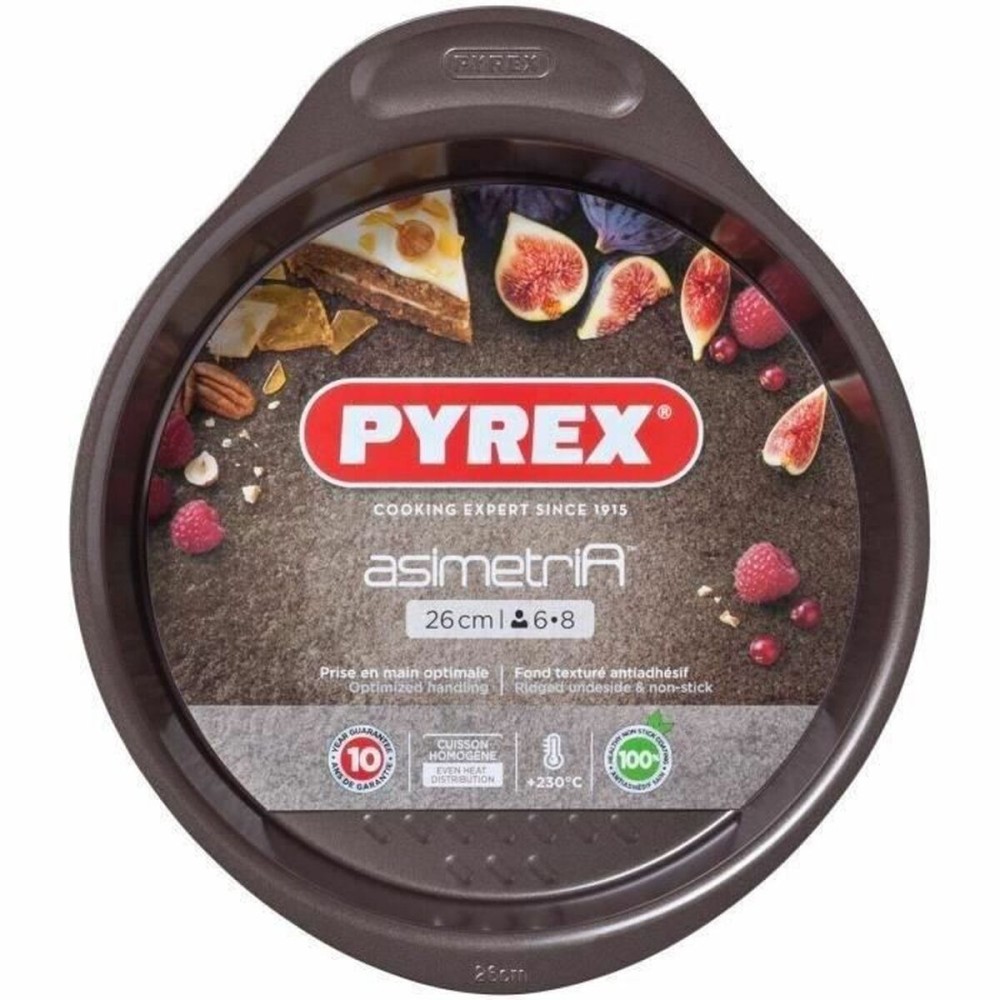 Backform Pyrex Braun Schwarz Metall
