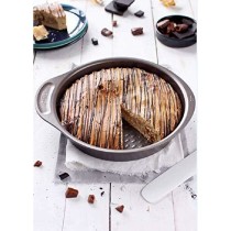 Backform Pyrex Braun Schwarz Metall
