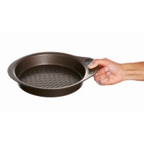 Backform Pyrex Braun Schwarz Metall