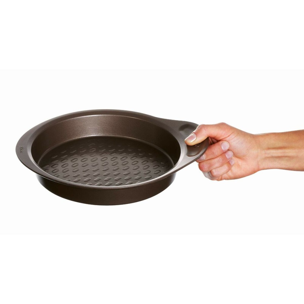 Backform Pyrex Braun Schwarz Metall