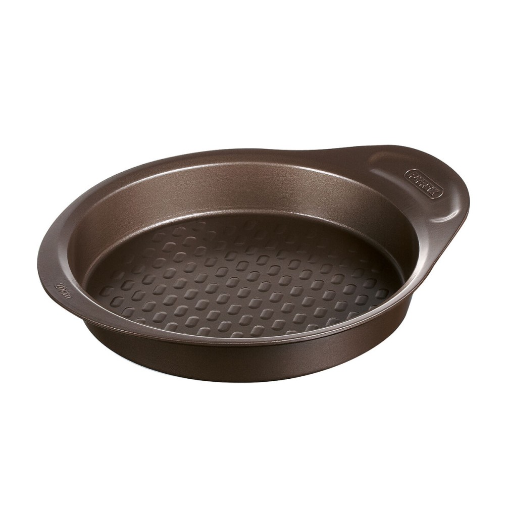Backform Pyrex Braun Schwarz Metall