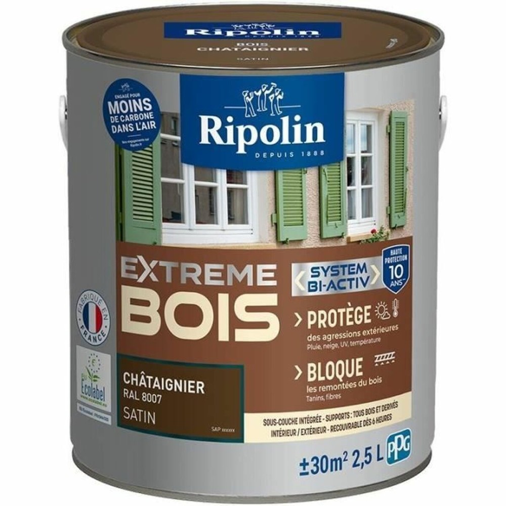 Paint Ripolin Brown Satin finish 2,5 L