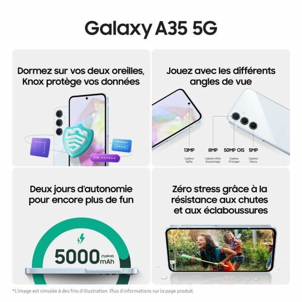 Smartphone Samsung 6 GB RAM 128 GB Blau