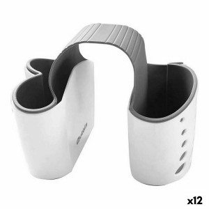 Scheuermittelablage für Spülbecken Quttin Double Weiß 15 x 9 x 12 cm (12 Stück)