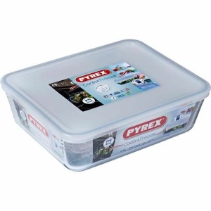 Lebensmittelbehälter Pyrex Weiß Schwarz Durchsichtig Clear rechteckig
