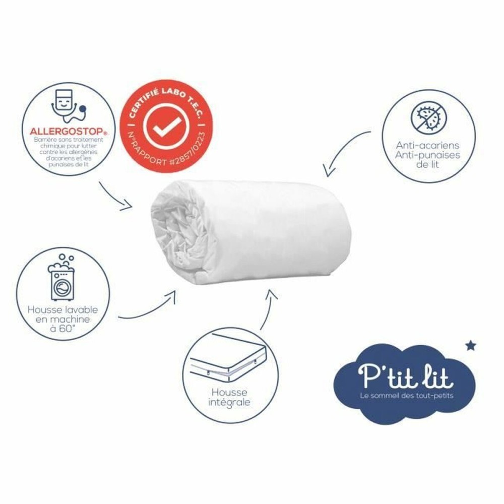 Cot protector P'TIT LIT White (25 Units)