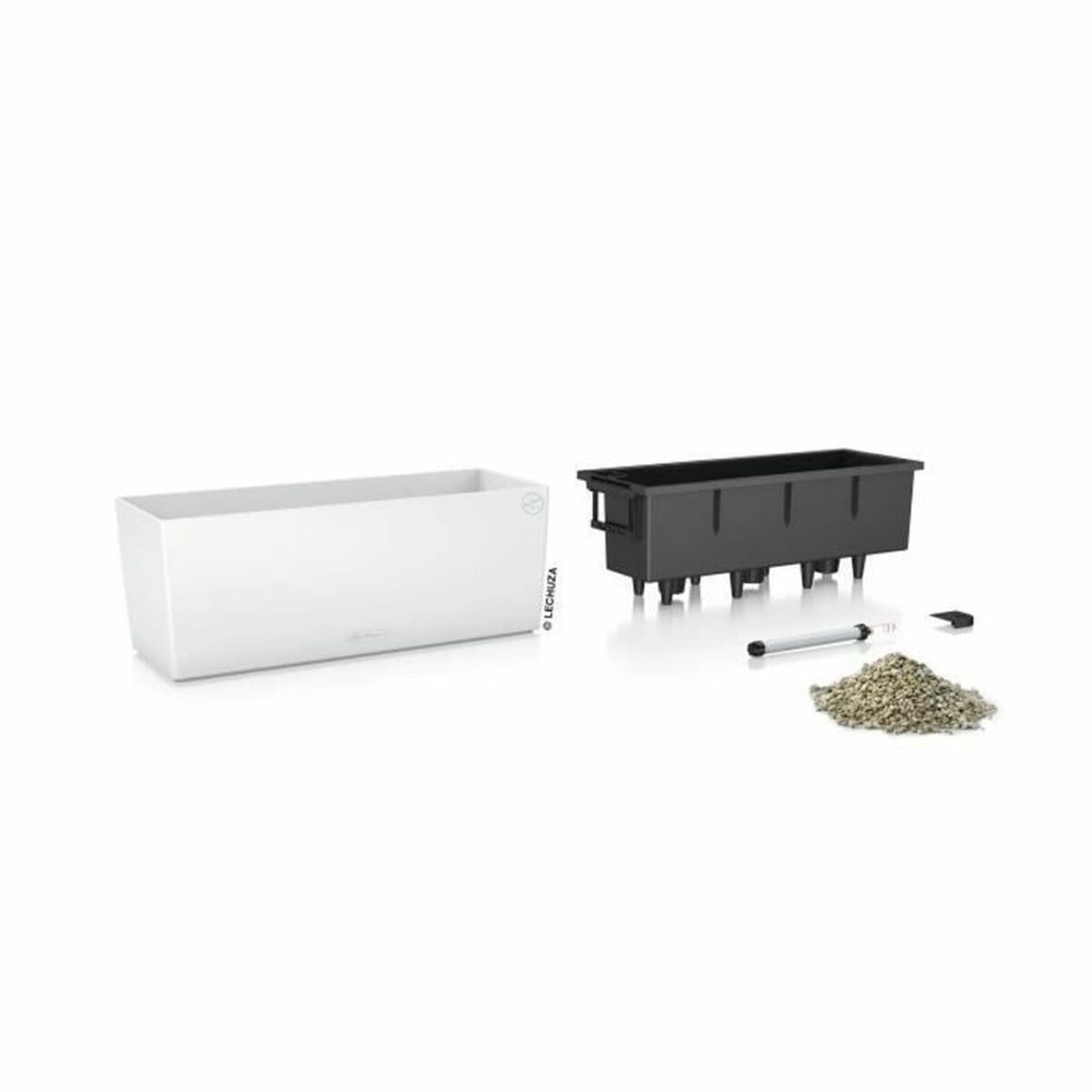 Plant pot Lechuza White Black polypropylene