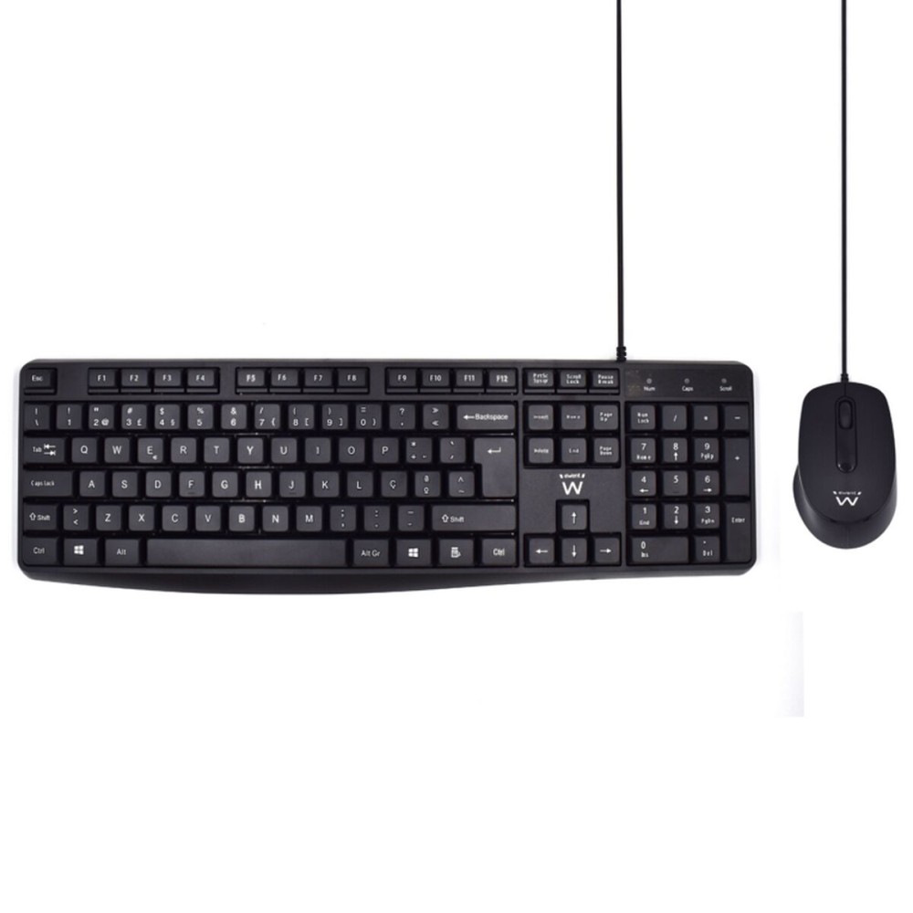 Clavier Ewent EW3007 Noir Espagnol Qwerty