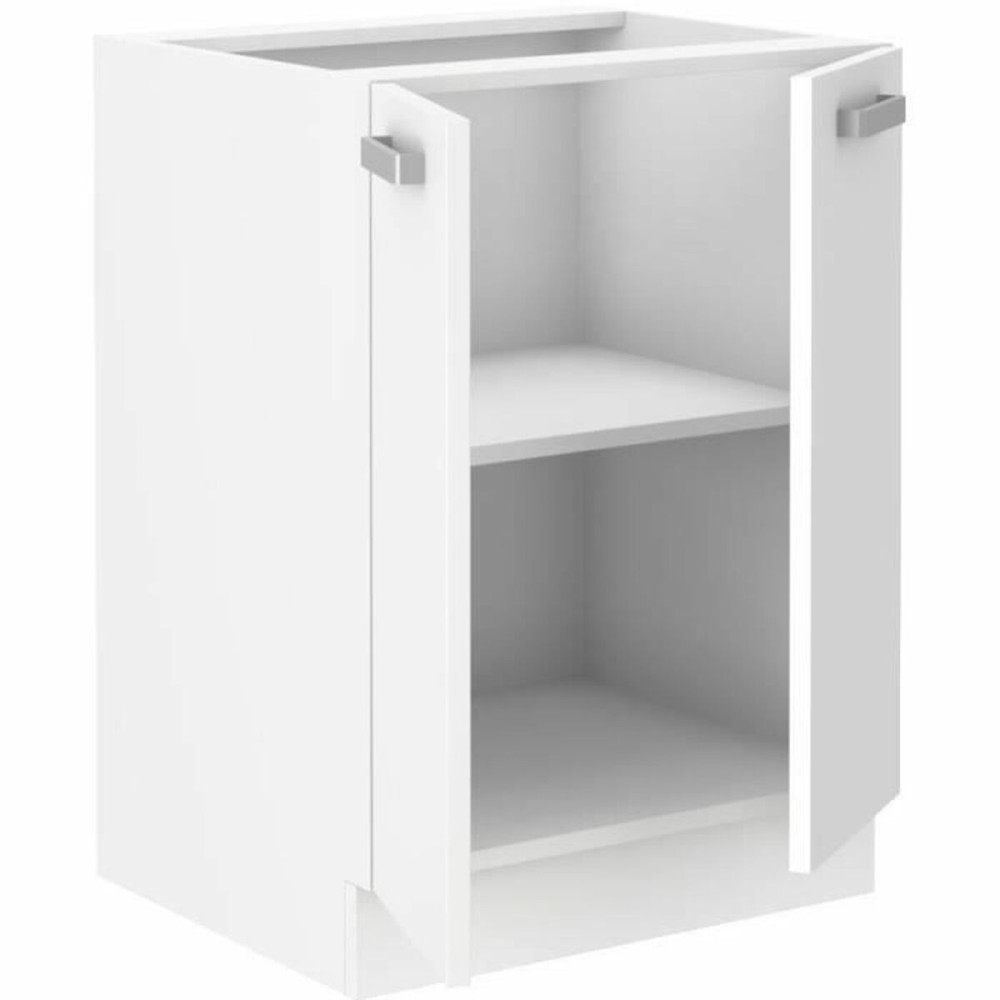 Beistellmöbel 60 x 52 x 82 cm Weiß