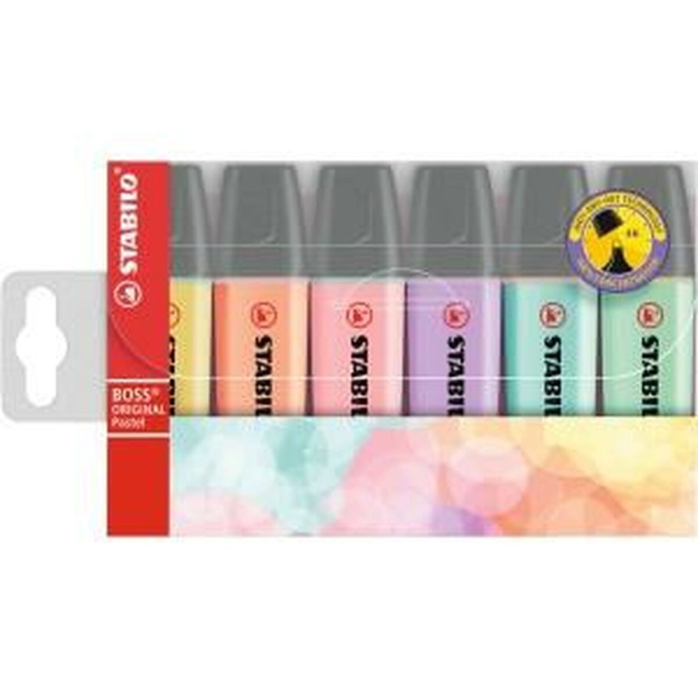 Ensemble de Marqueurs Fluorescents Stabilo Boss Multicouleur (5 Unités)
