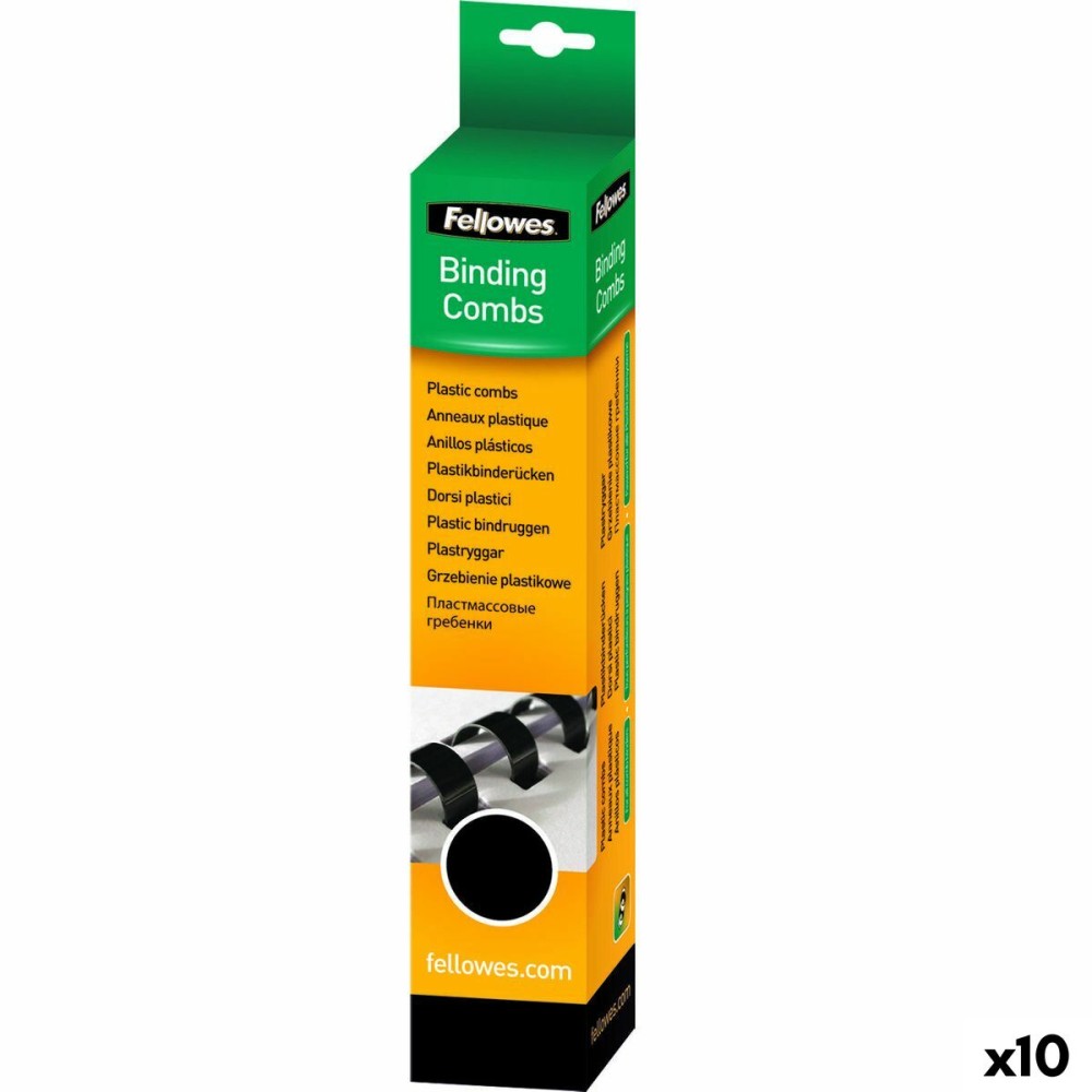 Binding Spirals Fellowes 5330702 Black 8 mm A4 PVC Plastic (25 Units)