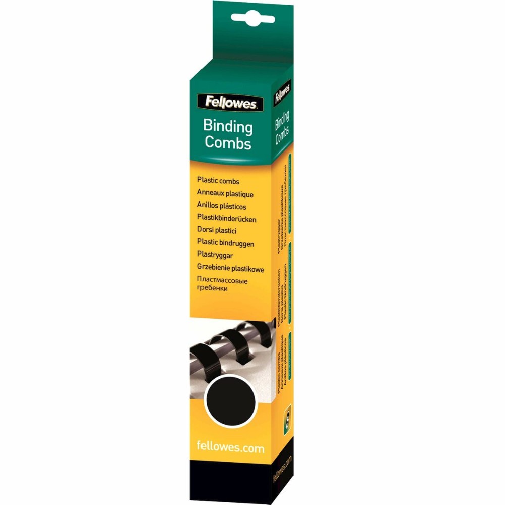 Binding Spirals Fellowes 5330702 Black 8 mm A4 PVC Plastic (25 Units)
