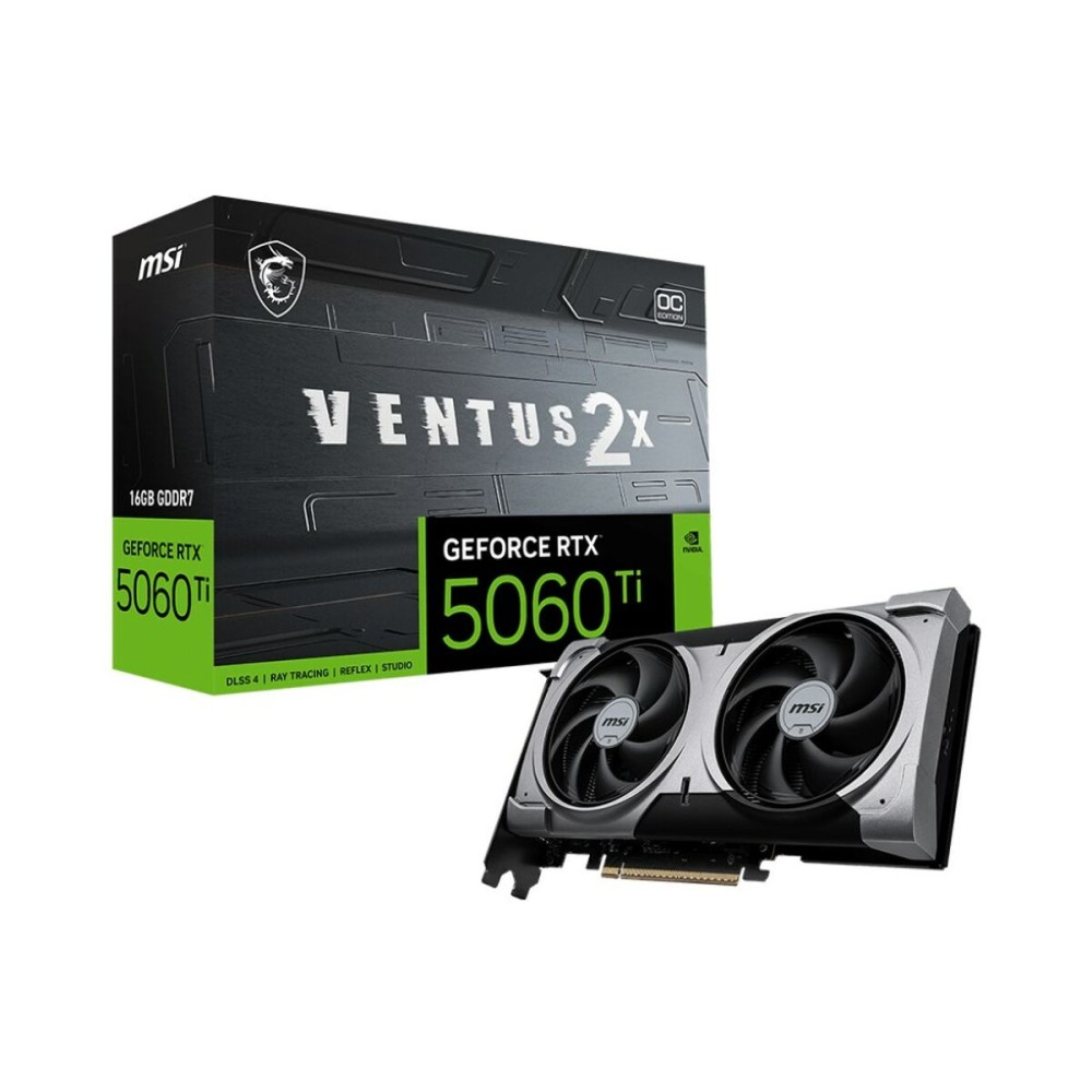 Grafikkarte MSI RTX 5060 Ti 16G VENTUS 2X OC PL geforce rtx 5060 ti 16 GB GDDR6X GDDR7