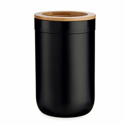 Toothbrush Holder Berilo BP16-103BK Brown Black Natural Bamboo polypropylene 7,7 x 11,5 x 7,7 cm (6 Units)