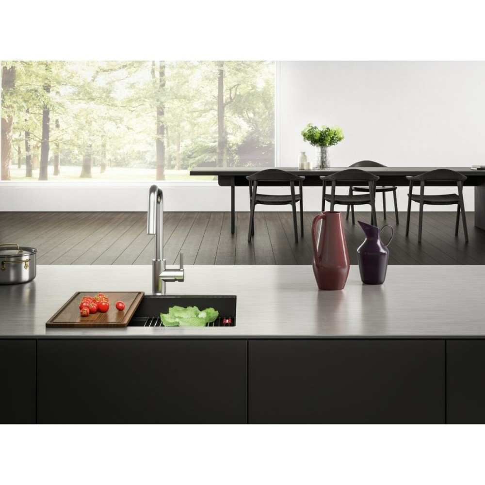 Einfachspülbecken Franke 125.0633.002 Matte Hinterseite