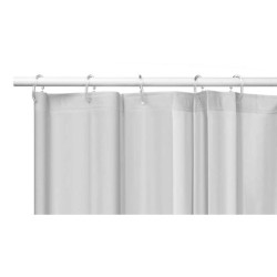 Shower Curtain Berilo SC-MIX-01-GREY Grey Polyethylene EVA 180 x 180 cm (12 Units)