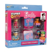 Sammelfigur Bandai STUMBLE GUYSxBARBIE FIGURES 6 PACK DELUXE BOX VER.A Bunt Kunststoff Animation und Anime (6 Stücke) (6 Stück)