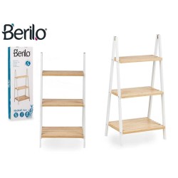 Etagère de salle de bains Berilo WR5504-3-431 Blanc Naturel 40,3 x 81,5 x 30 cm