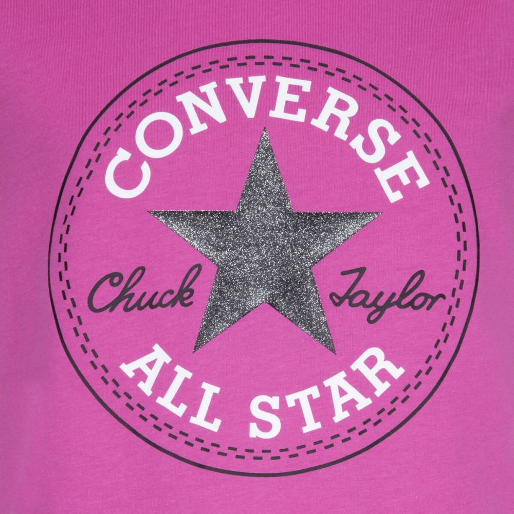 T shirt à manches courtes Enfant Converse CHUCK PATCH TEE 468992 A3J Rose