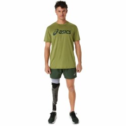 Herren Kurzarm-T-Shirt Asics Core Top  Militärgrün