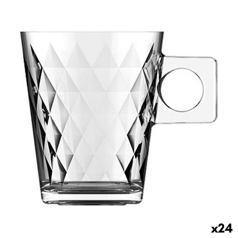 Piece Coffee Cup Set Inde Lima diamante (3 Pieces) (24 Units)