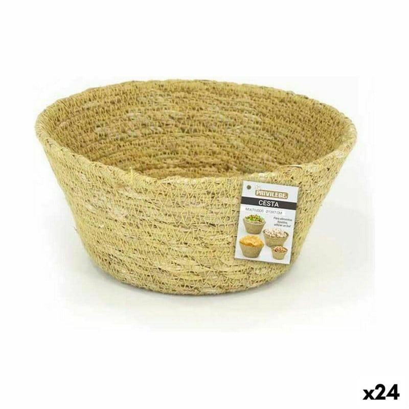 Panier Multi-usages Privilege Herbier marin Rond 13 x 7 cm (24 Unités)