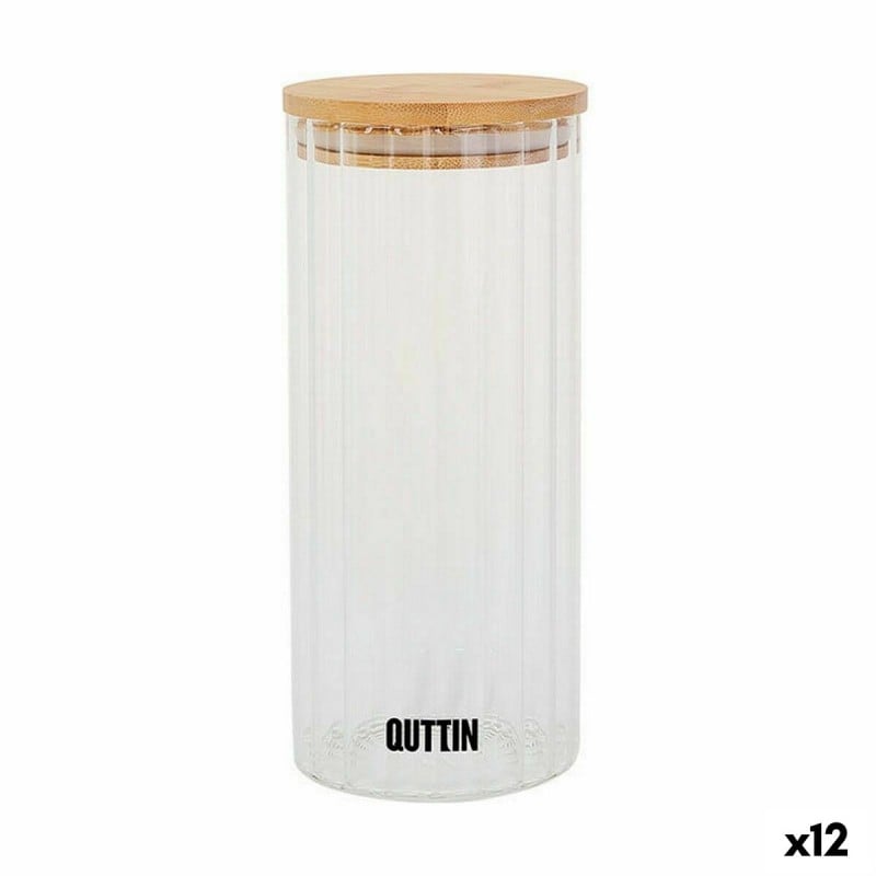 Bocal Quttin Verre Borosilicaté 1,05 L (12 Unités)