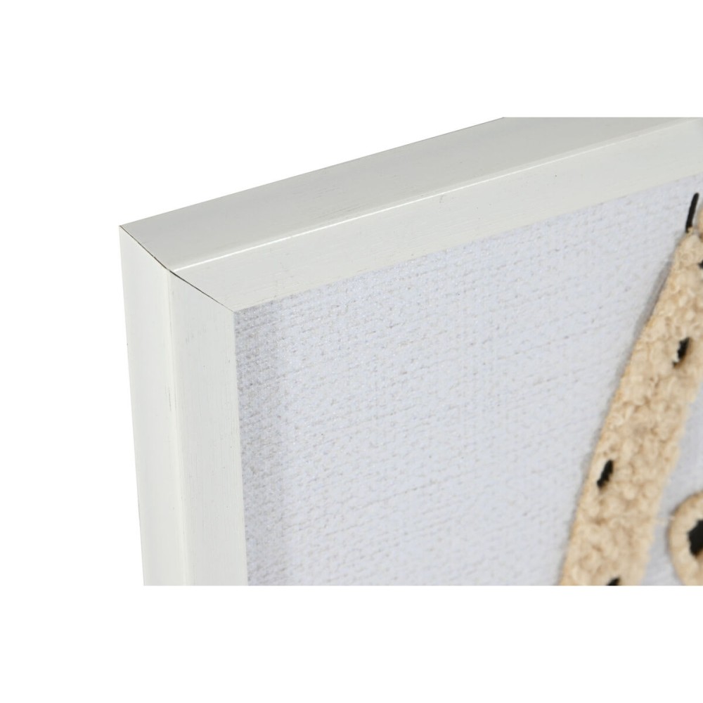 Cadre Home ESPRIT Jaune Blanc Enfant animaux 30 x 1,8 x 40 cm (4 Unités)