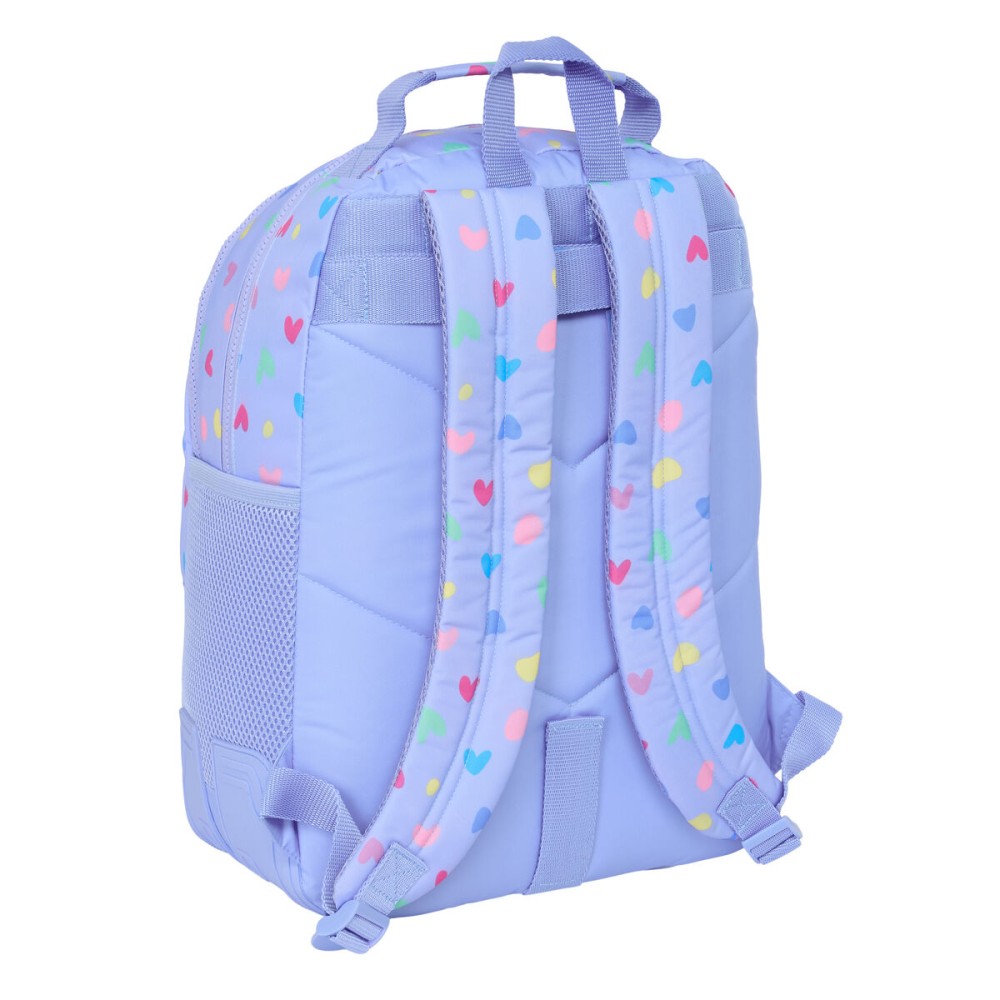 Cartable Benetton Lila Lila 32 x 42 x 15 cm