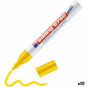 Marqueur permanent Edding 8750 Jaune (10 Unités)