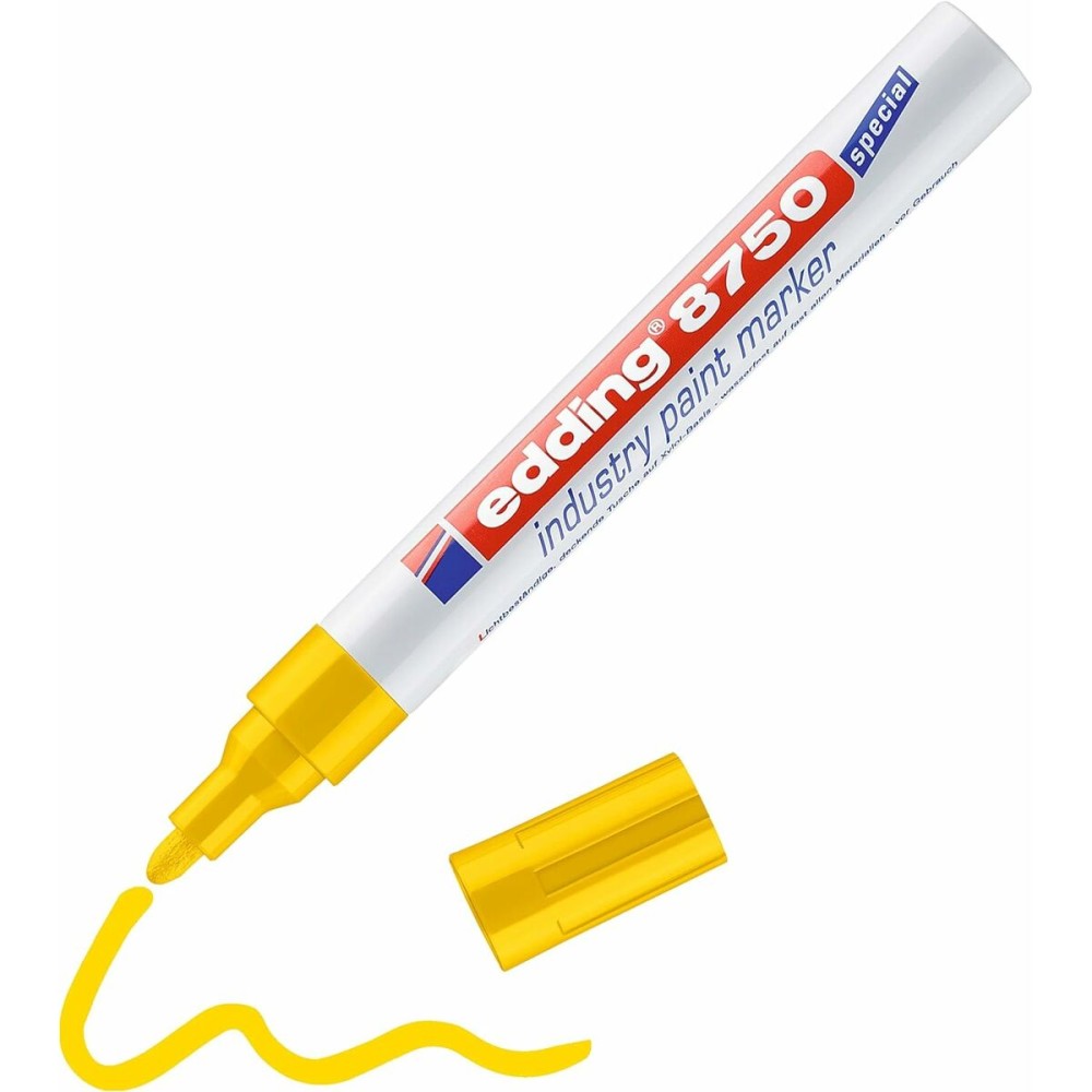 Marqueur permanent Edding 8750 Jaune (10 Unités)