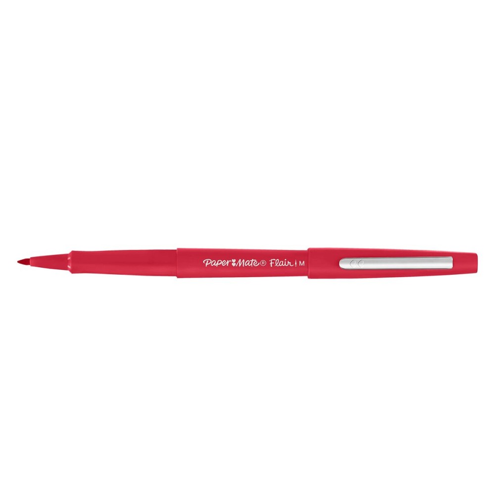 Marqueur Paper Mate Flair Medium Rouge (12 Unités)
