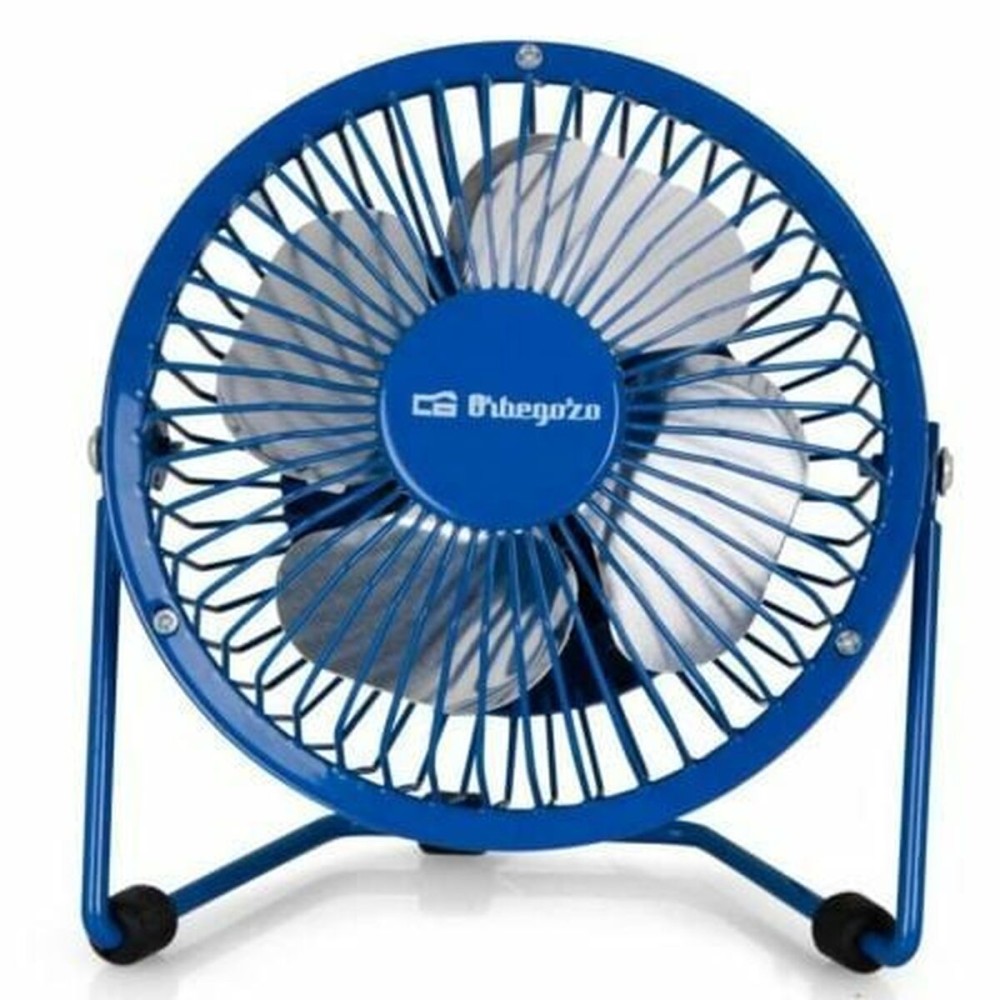 Mini Ventilator mit USB für Computer Orbegozo PW 1026 Blau