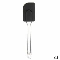 Küchenspatel Kinvara KT11-5521B Schwarz Durchsichtig Silikon Kunststoff 5 x 23,5 x 2 cm 5 x 24 x 2 cm (12 Stück)
