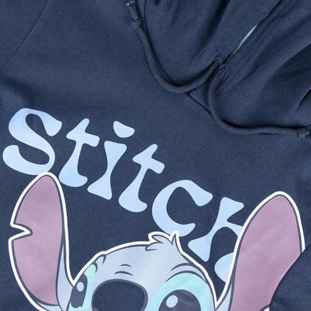Unisex Sweater mit Kapuze Stitch Dunkelblau