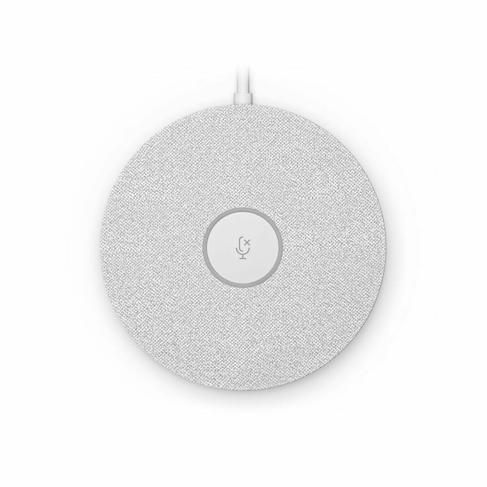 Microphone Logitech Rally Mic Pod Blanc Noir