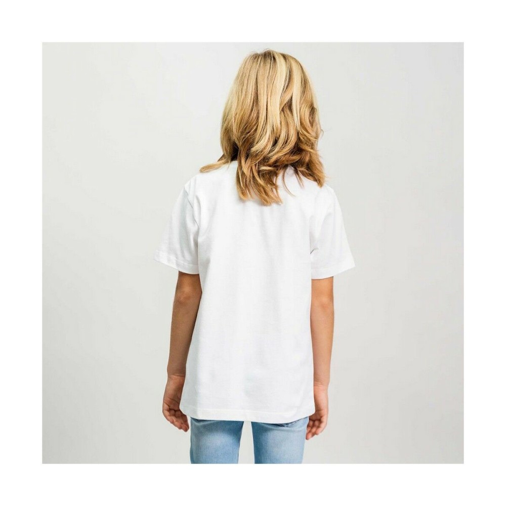 Kurzarm-T-Shirt Stitch Weiß