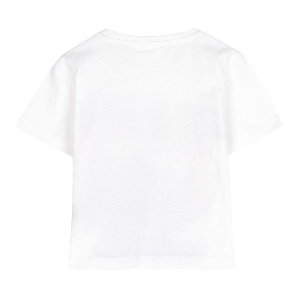 Child's Short Sleeve T-Shirt Stitch White
