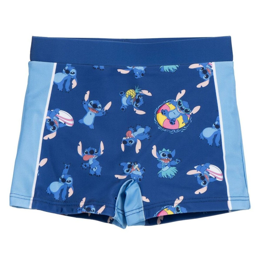 Boxer de Bain pour Enfants Stitch Bleu foncé