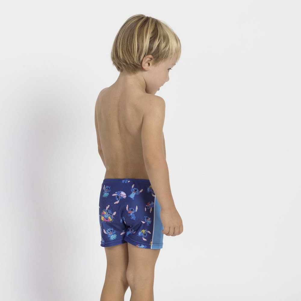 Boxer de Bain pour Enfants Stitch Bleu foncé